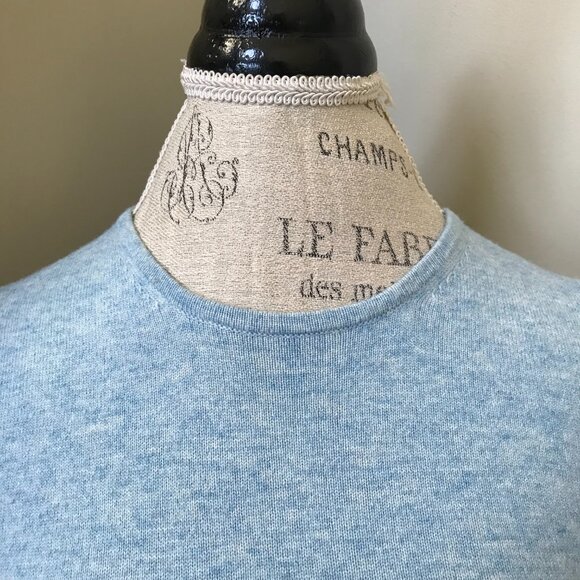 Charlotte Brody Perfect Crew Neck Sweater Womens XS Blue Long Sleeve Pullover - Picture 5 of 12